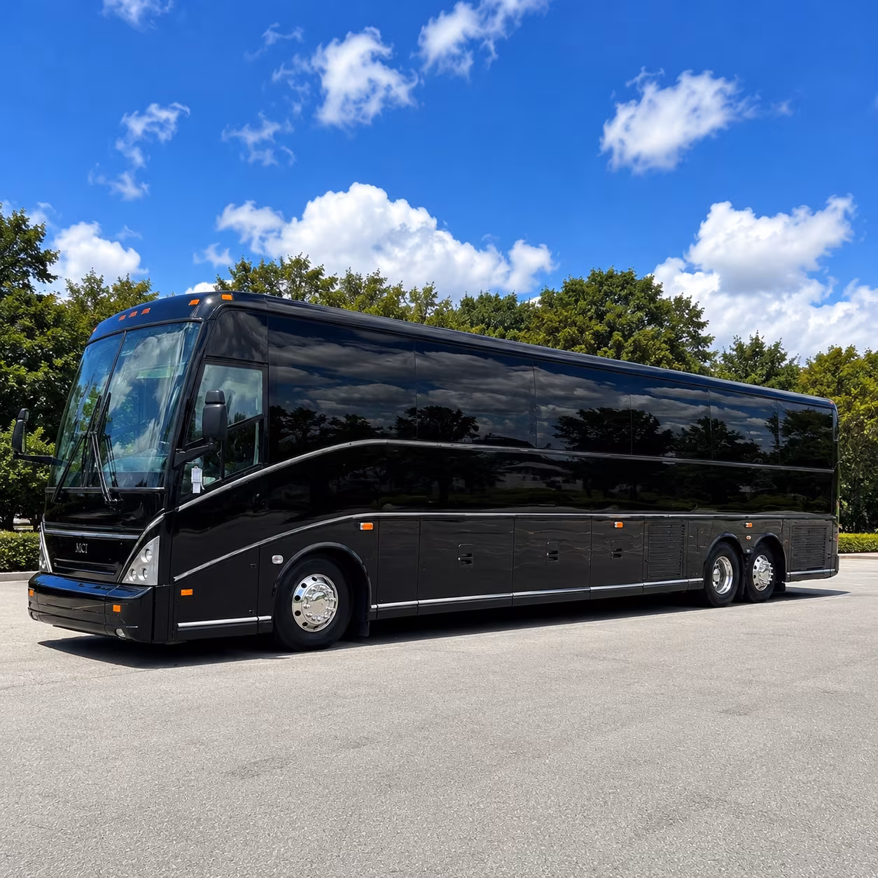 flower mound 56 passenger charter bus