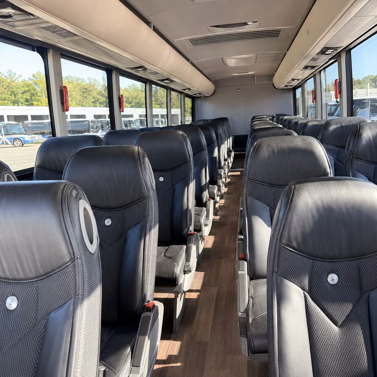 shuttle buses for defense contractors federal agencies near flower mound